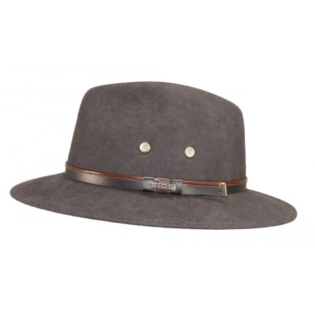 Chapeau de feutre Herman Mac Carthy Taupe ANCIENNES COLLECTIONS divers