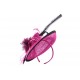 Chapeau cérémonie Ariane Fuchsia et Noir Chapeau cérémonie Léon montane