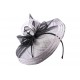 Chapeau Cérémonie Bérénice Noir et Blanc ANCIENNES COLLECTIONS divers