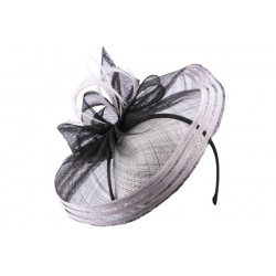 Chapeau Cérémonie Bérénice Noir et Blanc ANCIENNES COLLECTIONS divers