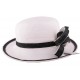 Chapeau Cérémonie Agavos en sisal blanc et noir ANCIENNES COLLECTIONS divers