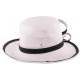 Chapeau Cérémonie Agavos en sisal blanc et noir ANCIENNES COLLECTIONS divers