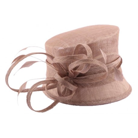 Chapeau Cérémonie Enias en sisal beige ANCIENNES COLLECTIONS divers