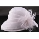 Chapeau Mariée Akilas en sisal blanchi Chapeau mariée Léon montane