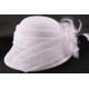 Chapeau Mariée Akilas en sisal blanchi Chapeau mariée Léon montane