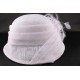 Chapeau Mariée Akilas en sisal blanchi Chapeau mariée Léon montane