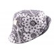 Bob JBB Couture en tissu bandana Blanc ANCIENNES COLLECTIONS divers