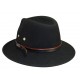 Chapeau de feutre Herman Mac Carthy Noir ANCIENNES COLLECTIONS divers