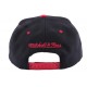 Snapback Chicago Bulls Mitchell and Ness Noir et Rouge ANCIENNES COLLECTIONS divers