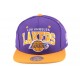 Snapback Los Angeles Lakers Mitchell & Ness violet et jaune ANCIENNES COLLECTIONS divers