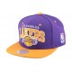 Snapback Los Angeles Lakers Mitchell & Ness violet et jaune ANCIENNES COLLECTIONS divers
