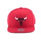 Snapback Chicago Bulls Mitchell and Ness Rouge ANCIENNES COLLECTIONS divers