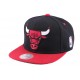 Snapback Chicago Bulls Mitchell and Ness noir ANCIENNES COLLECTIONS divers