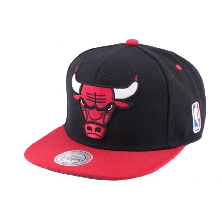 Snapback Chicago Bulls Mitchell and Ness noir ANCIENNES COLLECTIONS divers