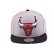 Snapback Chicago Bulls Mitchell And Ness Grise ANCIENNES COLLECTIONS divers