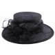 Chapeau Cérémonie Fève en sisal Noir ANCIENNES COLLECTIONS divers