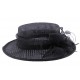 Chapeau Cérémonie Fève en sisal Noir ANCIENNES COLLECTIONS divers