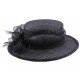 Chapeau Cérémonie Fève en sisal Noir ANCIENNES COLLECTIONS divers