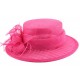 Chapeau cérémonie Fève en sisal Rose indien ANCIENNES COLLECTIONS divers