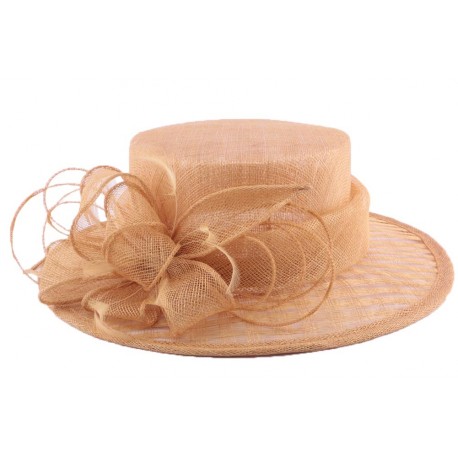 Chapeau Cérémonie Fève en sisal Beige ANCIENNES COLLECTIONS divers