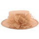 Chapeau Cérémonie Fève en sisal Beige ANCIENNES COLLECTIONS divers