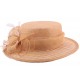 Chapeau Cérémonie Fève en sisal Beige ANCIENNES COLLECTIONS divers