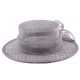 Chapeau Cérémonie Fève en sisal Gris ANCIENNES COLLECTIONS divers