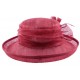 Chapeau Cérémonie Albizia en sisal Bordeaux ANCIENNES COLLECTIONS divers