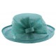 Chapeau Cérémonie Albizia en sisal Turquoise ANCIENNES COLLECTIONS divers