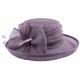 Chapeau Cérémonie Albizia en sisal Violet Foncé ANCIENNES COLLECTIONS divers