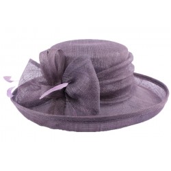 Chapeau Cérémonie Albizia en sisal Violet Foncé ANCIENNES COLLECTIONS divers