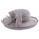 Chapeau Cérémonie Albizia en sisal Gris ANCIENNES COLLECTIONS divers