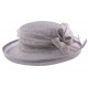 Chapeau Cérémonie Albizia en sisal Gris ANCIENNES COLLECTIONS divers