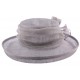 Chapeau Cérémonie Albizia en sisal Gris ANCIENNES COLLECTIONS divers