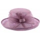 Chapeau Cérémonie Albizia en sisal Violet Clair CHAPEAUX Léon montane