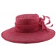 Chapeau Cérémonie Marie en sisal Rouge ANCIENNES COLLECTIONS divers