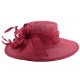 Chapeau Cérémonie Marie en sisal Rouge ANCIENNES COLLECTIONS divers