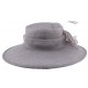 Chapeau Cérémonie Marie en sisal Gris ANCIENNES COLLECTIONS divers