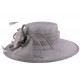 Chapeau Cérémonie Marie en sisal Gris ANCIENNES COLLECTIONS divers