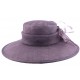 Chapeau Cérémonie Marie en sisal Violet foncé ANCIENNES COLLECTIONS divers