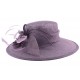 Chapeau Cérémonie Marie en sisal Violet foncé ANCIENNES COLLECTIONS divers