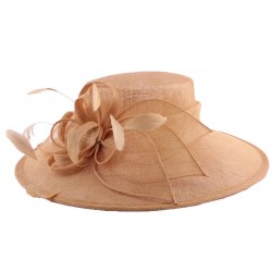 Chapeau Cérémonie Marie en sisal Beige ANCIENNES COLLECTIONS divers