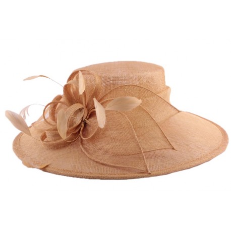 Chapeau Cérémonie Marie en sisal Beige ANCIENNES COLLECTIONS divers