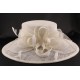 Chapeau Cérémonie Marie en sisal Ecru ANCIENNES COLLECTIONS divers