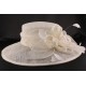 Chapeau Cérémonie Marie en sisal Ecru ANCIENNES COLLECTIONS divers