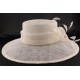 Chapeau Cérémonie Marie en sisal Ecru ANCIENNES COLLECTIONS divers