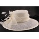 Chapeau Cérémonie Marie en sisal Ecru ANCIENNES COLLECTIONS divers