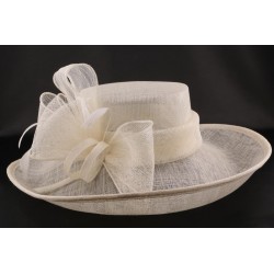 Chapeau Cérémonie Airelle en sisal Ecru ANCIENNES COLLECTIONS divers