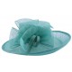 Chapeau Cérémonie Airelle en sisal Turquoise ANCIENNES COLLECTIONS divers