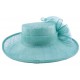 Chapeau Cérémonie Airelle en sisal Turquoise ANCIENNES COLLECTIONS divers